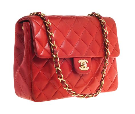 chanel classic red bag|vintage Chanel bag red.